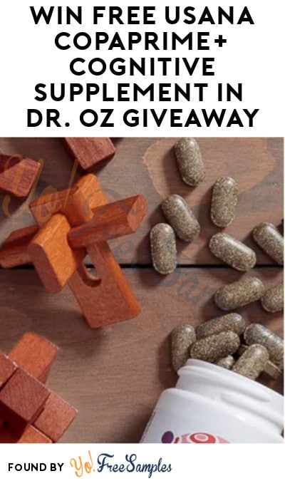 Win FREE USANA CopaPrime+ Cognitive Supplement in Dr. Oz Giveaway