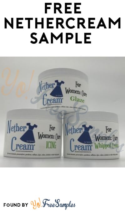 FREE NetherCream 100% Natural Moisturizing Skin Cream Sample