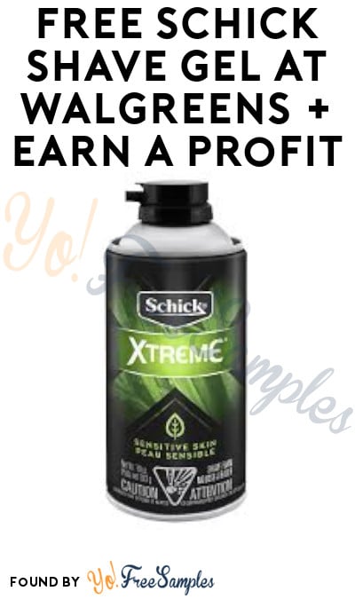 FREE Schick Shave Gel at Walgreens + Earn A Profit (Account & Coupons Required)