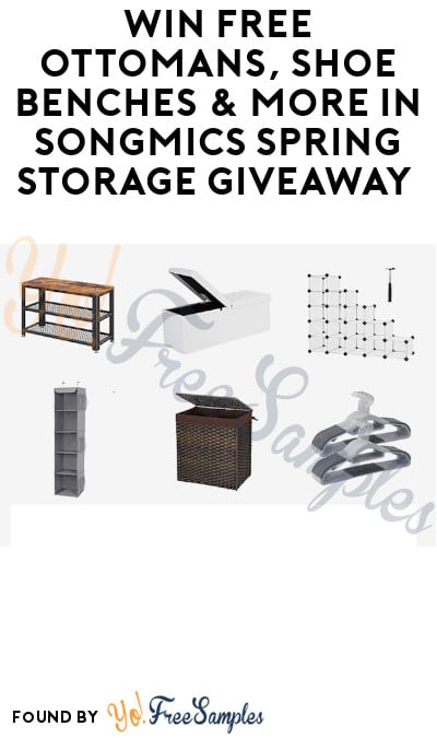 Win FREE Ottomans, Shoe Benches & More in SONGMICS Spring Storage Giveaway