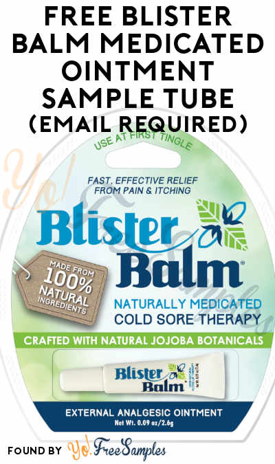 Not Coming/Invalid: FREE Blister Balm Medicated Ointment Sample Tube (Email Required)