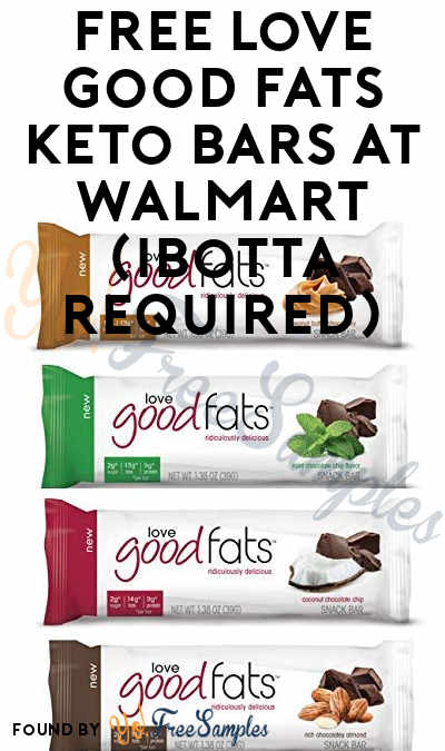FREE Love Good Fats Keto Bars At Walmart (Ibotta Required)