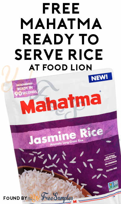 FREE Mahatma Ready to Serve Rice At Food Lion (Food Lion MVP Members)