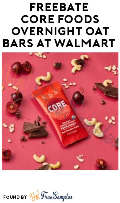 FREEBATE CORE Foods Overnight Oat Bars at Walmart (Ibotta Required)