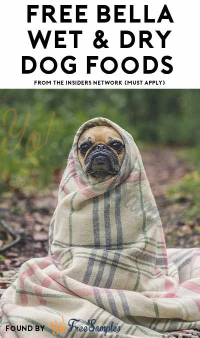 FREE Bella Wet & Dry Dog Foods From The Insiders Network (Must Apply)