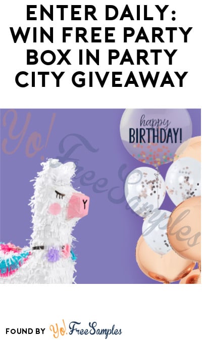Enter Daily: Win FREE Party Box in Party City Giveaway