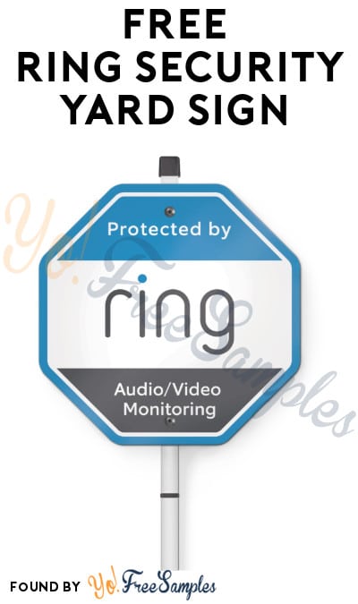 FREE Ring Security Yard Sign (Select Accounts)