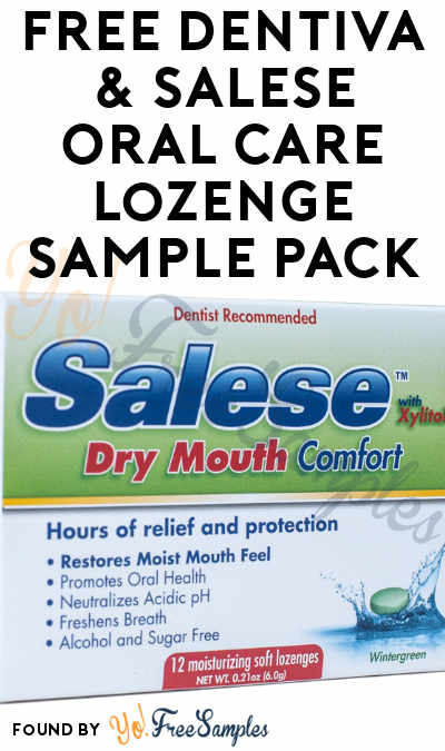 FREE Dentiva & Salese Oral Care Lozenge Sample Pack