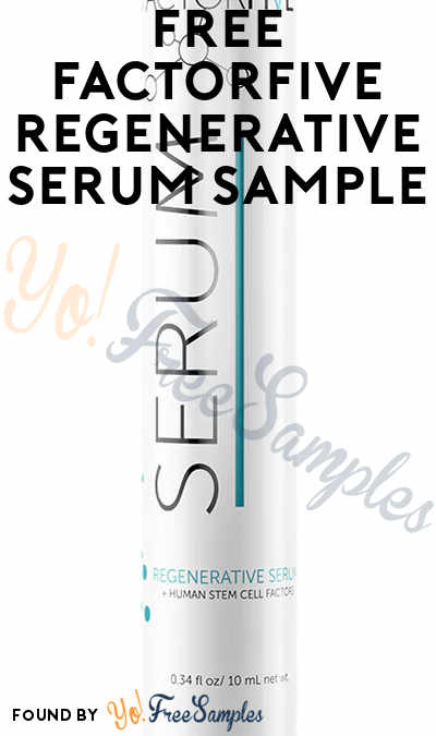 FREE FACTORFIVE Regenerative Serum Skincare Sample