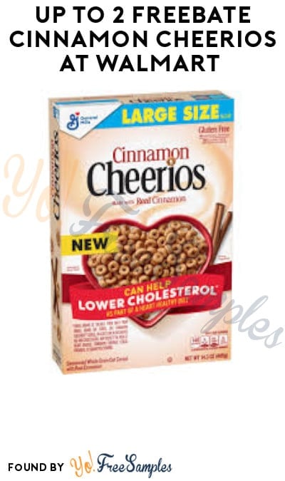 Up to 2 FREEBATE Cinnamon Cheerios at Walmart (Ibotta Required)