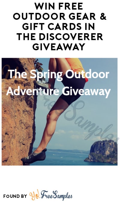 Win FREE Outdoor Gear & Gift Cards in The Discoverer Giveaway