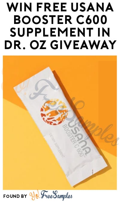 Win FREE USANA Booster C600 Supplement in Dr. Oz Giveaway