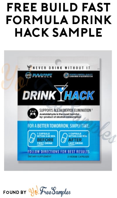 FREE Build Fast Formula Drink Hack Sample + FREE Shipping (Code Required)