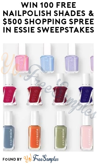 Win 100 FREE Nail Polish Shades & $500 Shopping Spree in Essie Sweepstakes