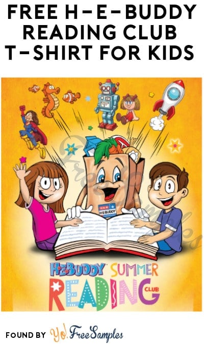 FREE H-E-Buddy Reading Club T-Shirt for Kids (Texas Only)