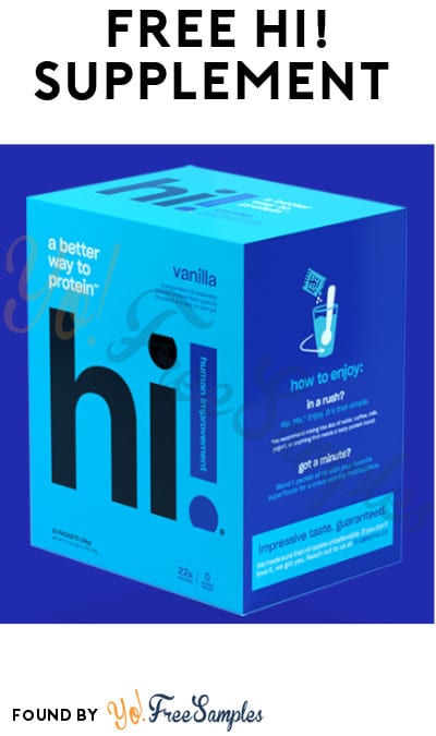 FREE Hi! Supplement (Referring Required)