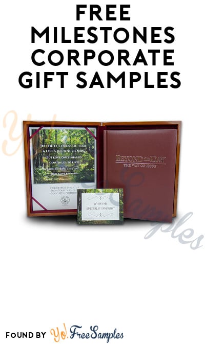 FREE Milestones Corporate Gift Samples (Company Name Required)
