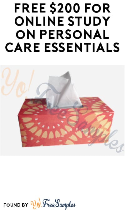 FREE $200 for Online Study on Personal Care Essentials (Must Apply)