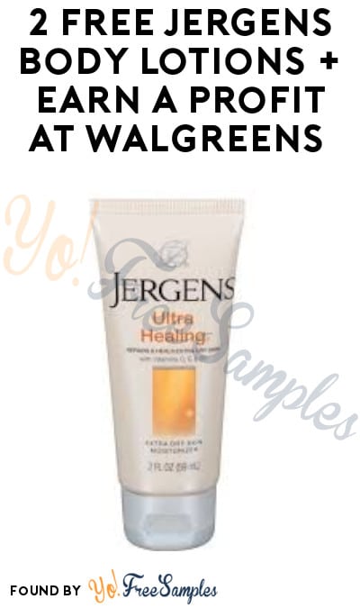 2 FREE Jergens Body Lotions + Earn A Profit at Walgreens (Coupon & Ibotta Required)