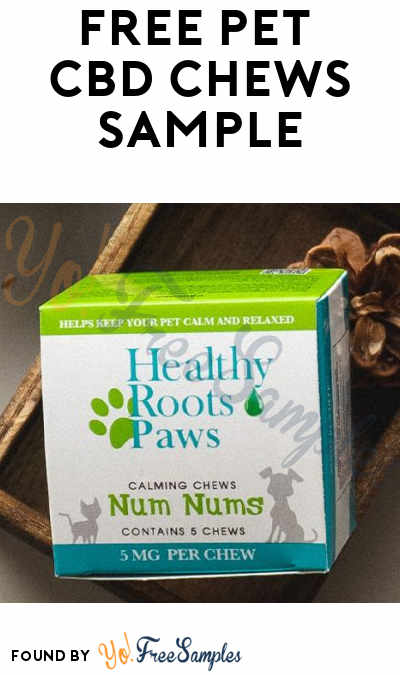 FREE Healthy Roots Paws Num Nums CBD Pet Chews