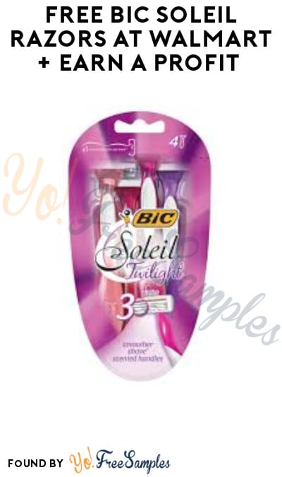 FREE BIC Soleil Razors at Walmart + Earn A Profit (Checkout51 Required)