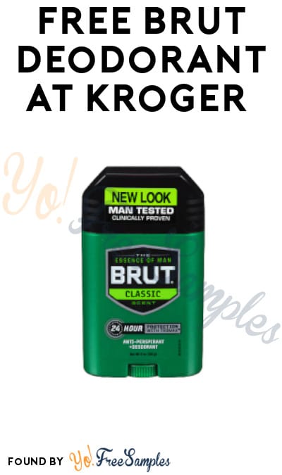 FREE Brut Deodorant at Kroger (Account / Coupon Required)