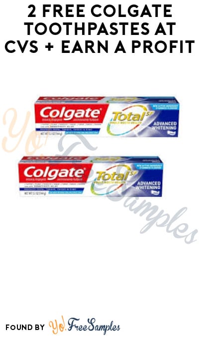 2 FREE Colgate Toothpastes at CVS + Earn A Profit (Coupon + Account/ App Required)