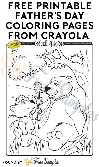 FREE Printable Father’s Day Coloring Pages from Crayola