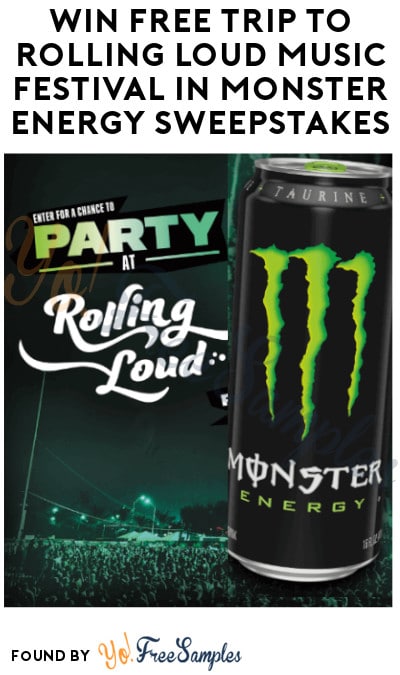 Win FREE Trip to Rolling Loud Music Festival in Monster Energy Sweepstakes (Ages 21 & Older)