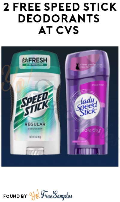 2 FREE Speed Stick Deodorants at CVS (Coupon + App Required)