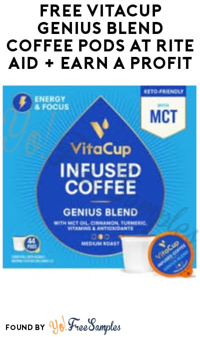 FREE VitaCup Genius Blend Coffee Pods at Rite Aid + Earn A Profit (Clearance & Ibotta Required)