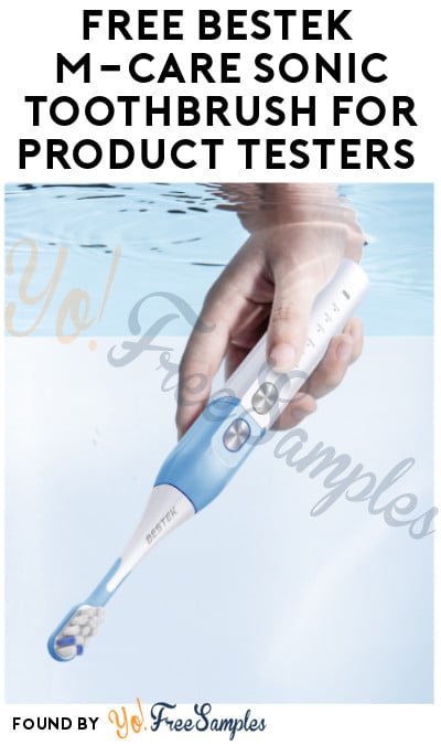 Possible FREE BESTEK M-Care Sonic Toothbrush for Product Testers (Must Apply)