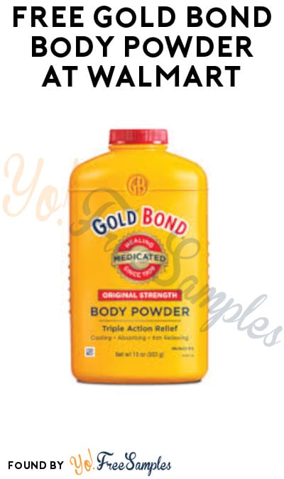 FREE Gold Bond Body Powder at Walmart (Coupon Required)