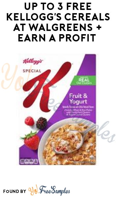 Up to 3 FREE Kellogg’s Cereals at Walgreens + Earn A Profit (Ibotta, Account + New Email Sign Ups Only)