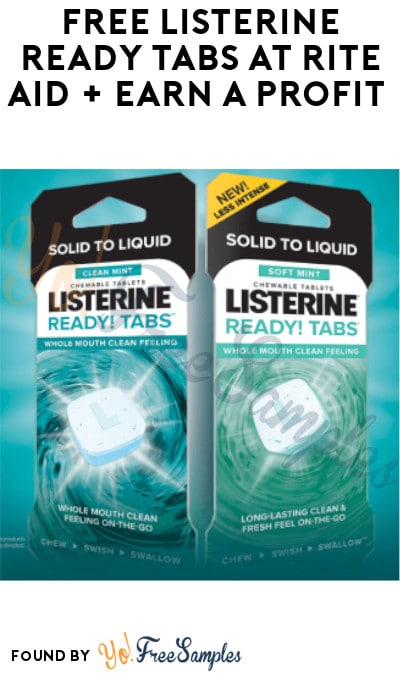 FREE Listerine Ready Tabs at Rite Aid + Earn A Profit (Receipt Required)