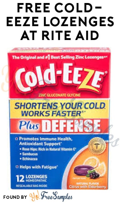 FREE Cold-Eeze Lozenges at Rite Aid (Clearance + Coupon Required)