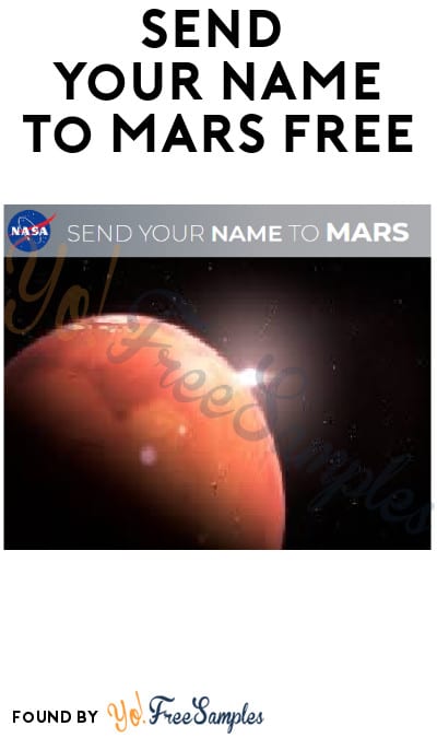 Send Your Name to Mars FREE