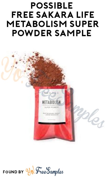 Possible FREE Sakara Life Metabolism Super Powder Sample (Facebook Required)