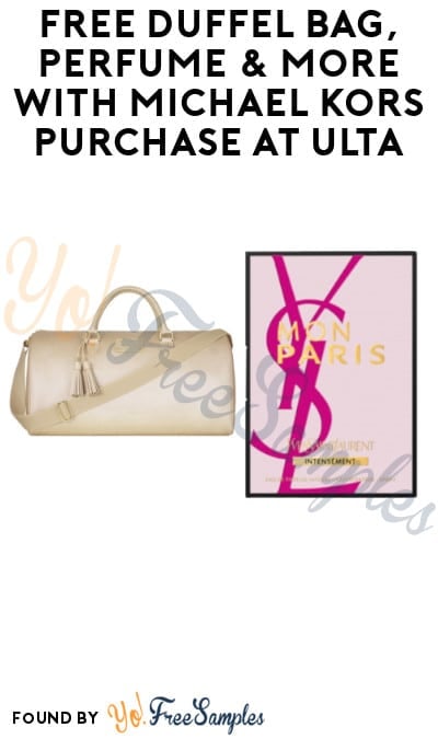 free michael kors bag with perfume