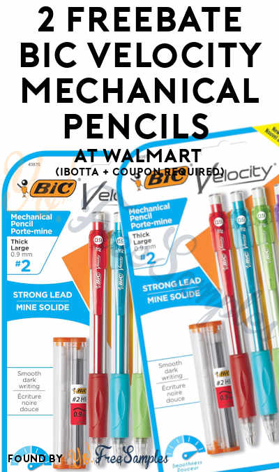 2 FREEBATE BIC Velocity Mechanical Pencils at Walmart (Ibotta + Coupon Required)