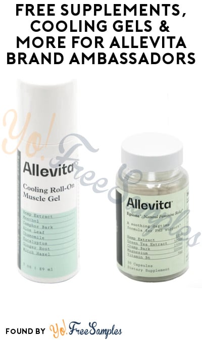 FREE Supplements, Cooling Gels & More for Allevita Brand Ambassadors