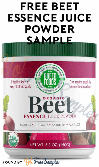FREE Beet Essence Juice Powder Sample