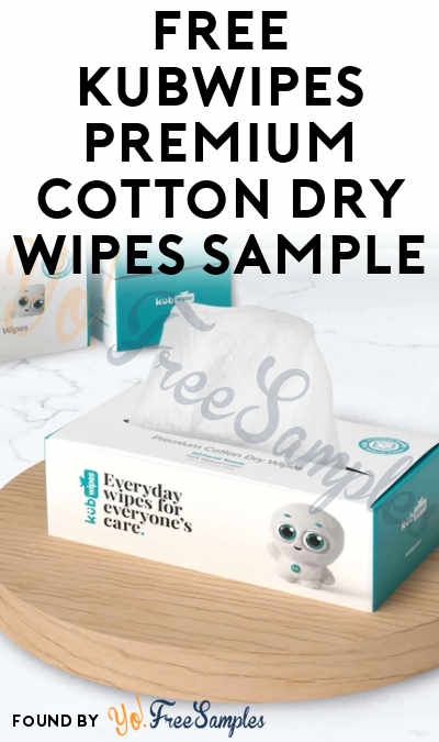 FREE KubWipes Premium Cotton Dry Wipes Sample