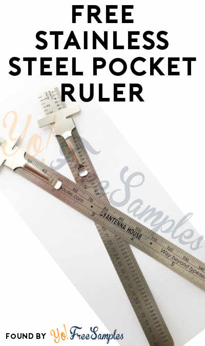 FREE Stainless Steel Pocket Ruler