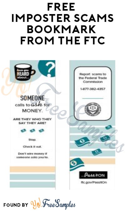 FREE Imposter Scams Bookmark from The FTC