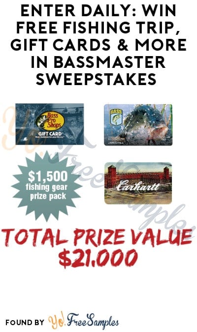 Enter Daily: Win FREE Fishing Trip, Gift Cards & More in Bassmaster Sweepstakes (Ages 21 & Older Only)