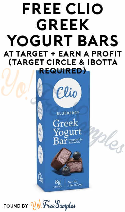 FREE Clio Greek Yogurt Bars at Target + Earn A Profit (Target Circle & Ibotta Required)