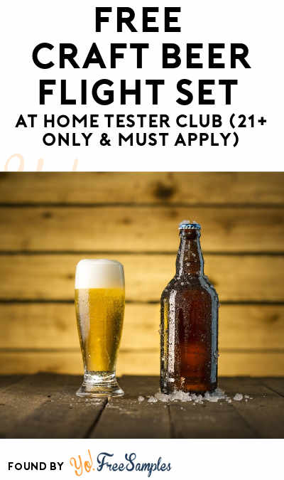FREE Craft Beer Flight Set At Home Tester Club (21+ Only & Must Apply)