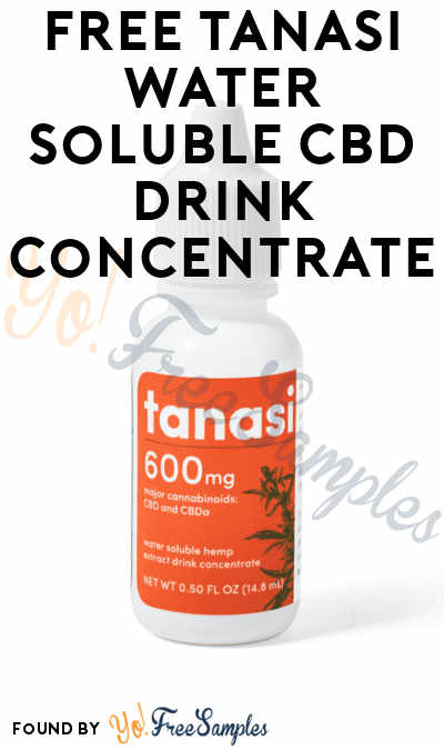 FREE Tanasi CBD Drink Concentrate