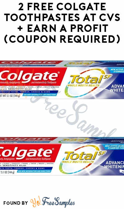 2 FREE Colgate Toothpastes at CVS + Earn A Profit (Coupon Required)